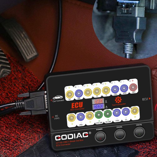 GODIAG GT100+ BreakOut Box ECU Bench Connector with Electronic Current Display and CANBUS Protocol Plus GODIAG BMW FEM BDC New Type Test Platform
