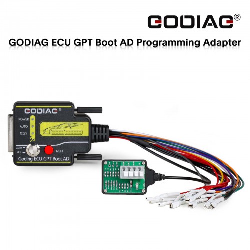 2024 GODIAG ECU GPT Boot AD ECU Connector for ECU Reading Writing No Need Disassembly Compatible J2534/ Openport/ PCMFlash/ foxFlash/CG FC200