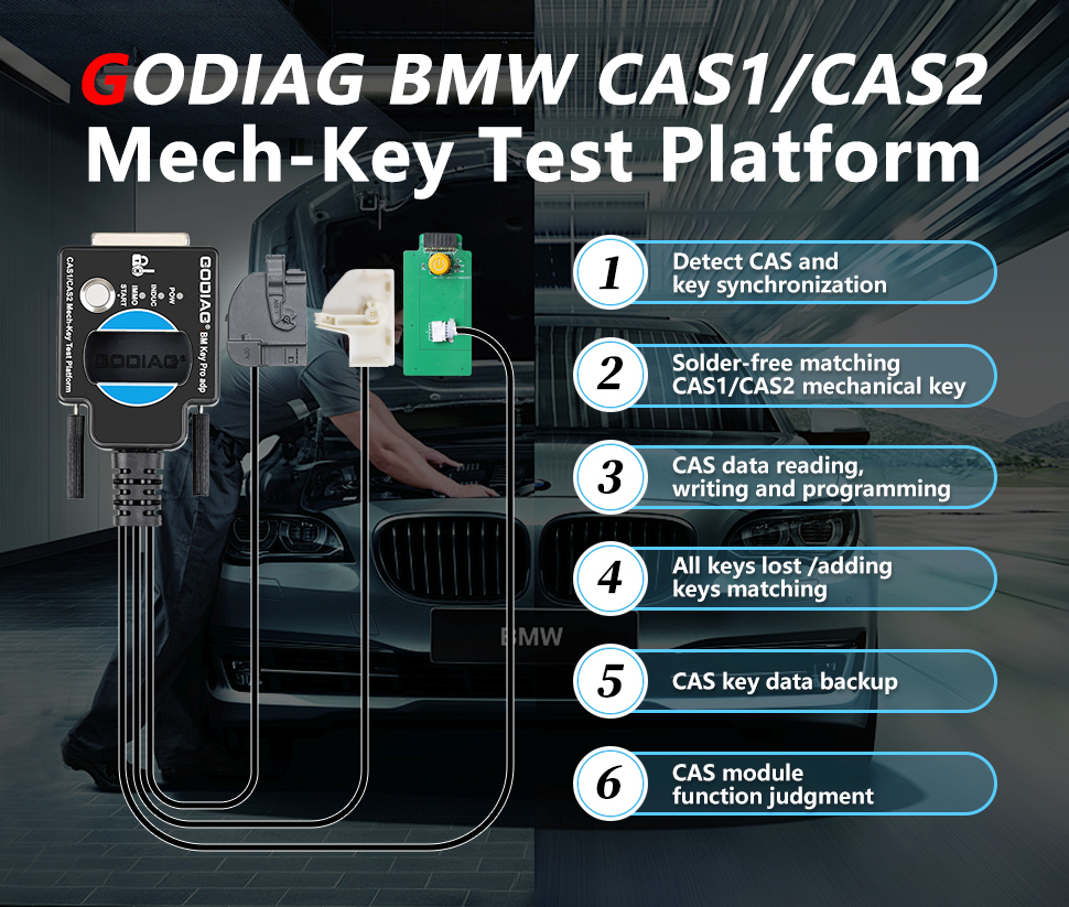 godiag-bmw-cas1-cas2-mech-key-test-platform