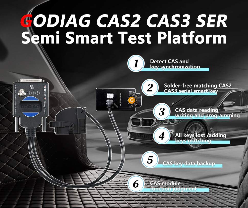 GODIAG CAS2 CAS3 SER Semi Smart Test Platform