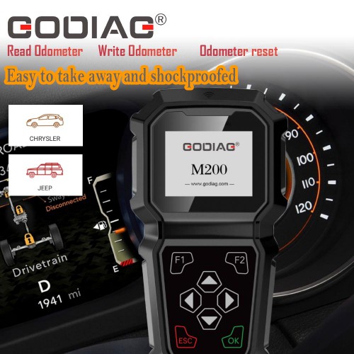 [Clearance Sale] GODIAG M200 for Chrysler/Jeep Hand-held OBDII Odometer Adjustment Professional Tool
