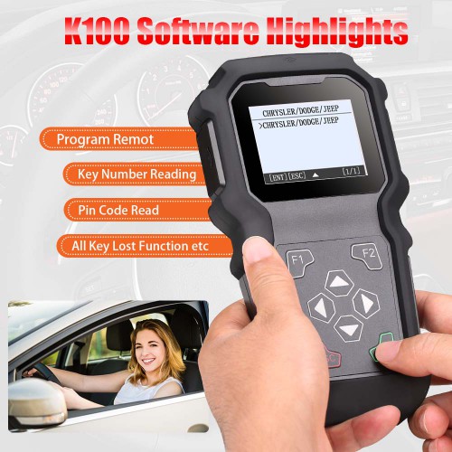 [Clearance Sale] GODIAG K100 for Chrysler/Jeep Hand-Held Professional OBDII Key Programmer Free Shipping