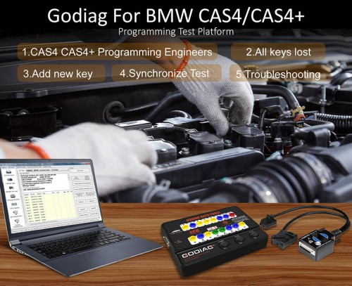 [US/UK/EU Ship] GODIAG Test Platform For BMW CAS4 / CAS4+ Programming Support Off-site Key Programming/All Keys Lost/ Add New Key