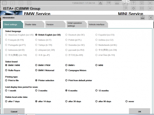 1TB SSD BMW ISTA-D 4.32.15 ISTA-P 68.0.800 Software Win10 for GODIAG V600-BM