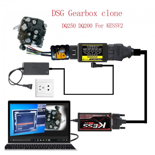 GODIAG GT105 ECU IMMO Kit Plus GT107 DSG Gearbox Data Read/Write Adapter for DQ250, DQ200, VL381, VL300, DQ500, DL501