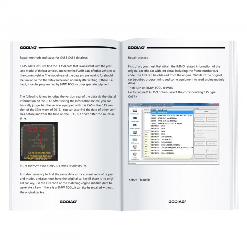 GODIAG Key Tool Plus Practical Instruction 1&2 Two Books for Locksmith and Vehicle Maintenance Engineer