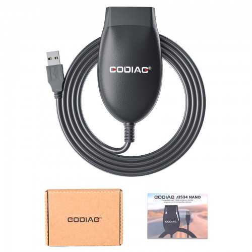 GODIAG GD101 J2534 Passthru Diagnostic Cable for IDS/ HDS/ TIS/ Can Clip/ Forscan/ ScanMaster/ SDD/ PCM-Flash/ ELM327/ J1979 Compatible Vehicle