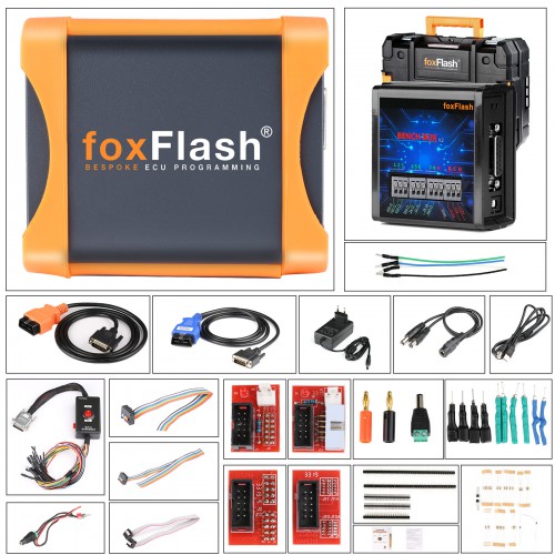 FoxFlash Super Strong ECU TCU Clone and Chip Tuning Tool Support VR Reading and Auto Checksum Get Free Toyota Lexus BDM/JTAG Solder-Free Adapter