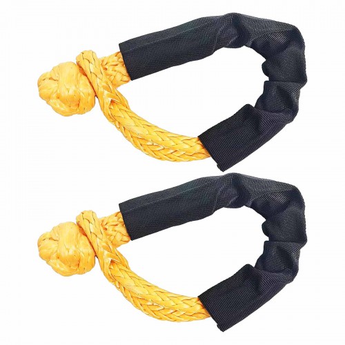 [US/EU Ship] GODIAG Kinetic Recovery Tow Rope 14Tons Pulling Force 20ft/6M 2.5CM Diameter with 2 Soft Shackles for Jeep/ATV/SUV/UTV/Truck/Field Rescue