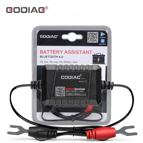 [US/UK Ship] GODIAG GB101 Battery Assistant Bluetooth 4.0 Wireless 6~20V Automotive Battery Load Tester Diagnositic Analyzer Monitor for Android & iOS