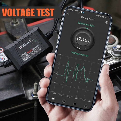 [US Ship] GODIAG GB101 Battery Assistant Bluetooth 4.0 Wireless 6~20V Automotive Battery Load Tester Diagnositic Analyzer Monitor for Android & iOS