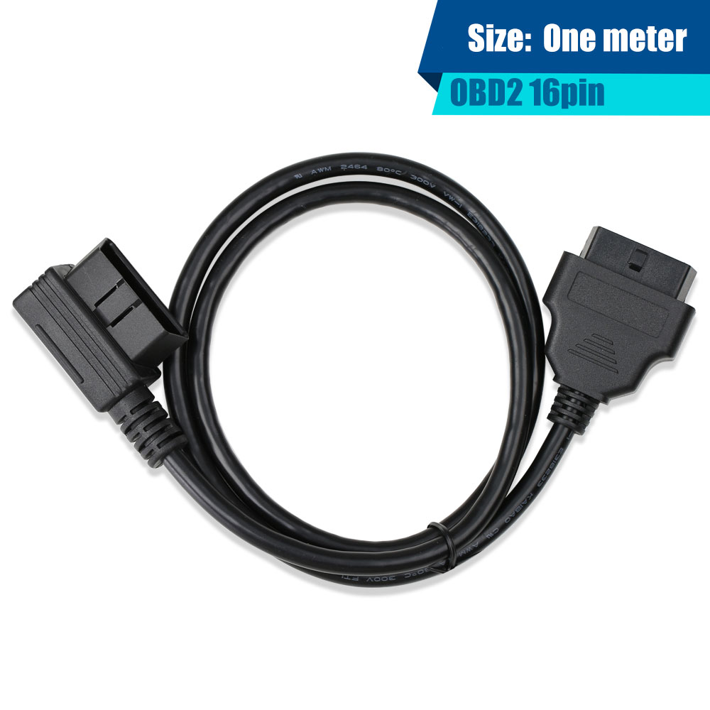 OBD-II OBD2 16Pin Male to Female Extension Cable Diagnostic Extender 100cm 