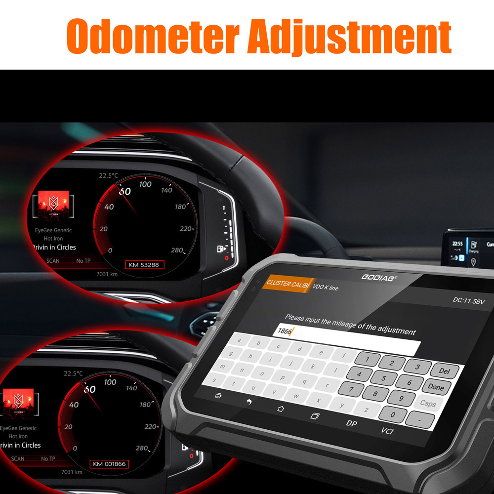 Godiag GD801 odomater feature