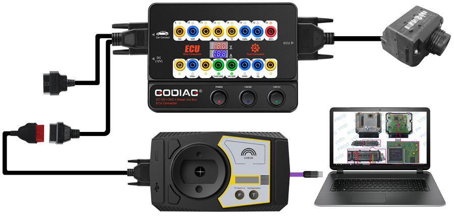 Godiag GT100+ Pro connection 4