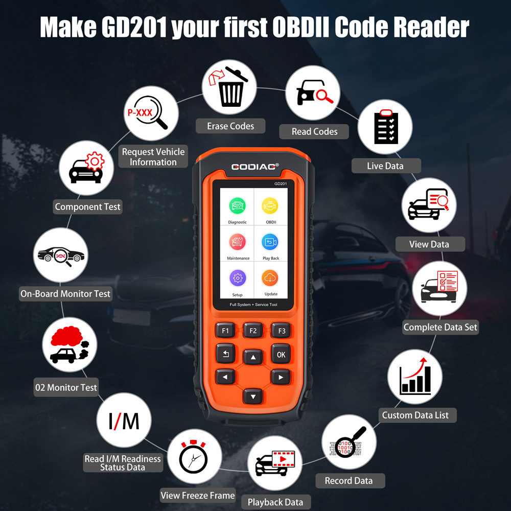 Godiag GD201 OBDII Code Reader