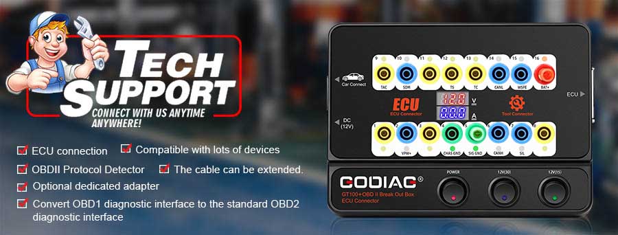 GODIAG GT100+ Auto Tool OBDII Connector