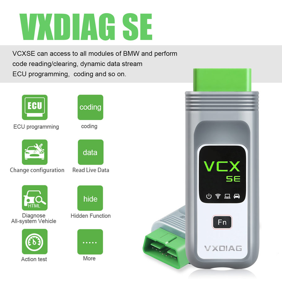 VXDIAG VCX SE for BMW OBD2 Diagnostic Tool All System Diagnosis Coding Programming