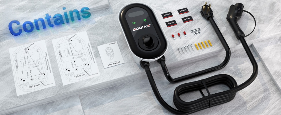 GODIAG Wall-Mount Level 2 EV Charger Package